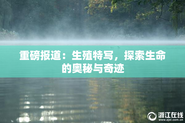 重磅报道：生殖特写，探索生命的奥秘与奇迹
