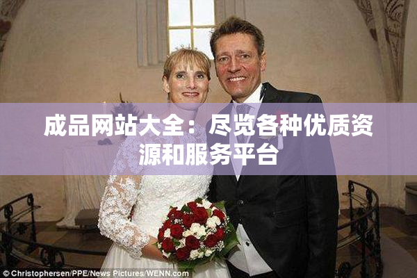 成品网站大全：尽览各种优质资源和服务平台