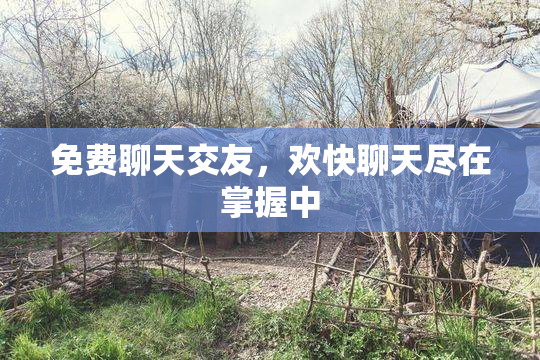 免费聊天交友，欢快聊天尽在掌握中