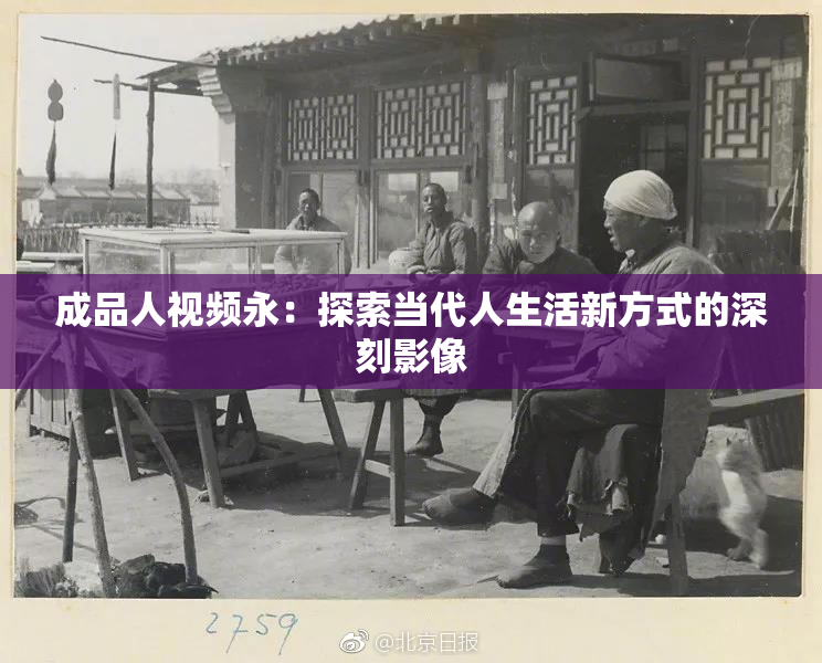成品人视频永：探索当代人生活新方式的深刻影像